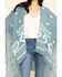 Image #4 - Shyanne Women's Textured Aztec Two-Toned Shawl, Blue, hi-res