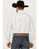 Image #4 - Ely Walker Men's Floral Striped Long Sleeve Pearl Snap Western Shirt , White, hi-res