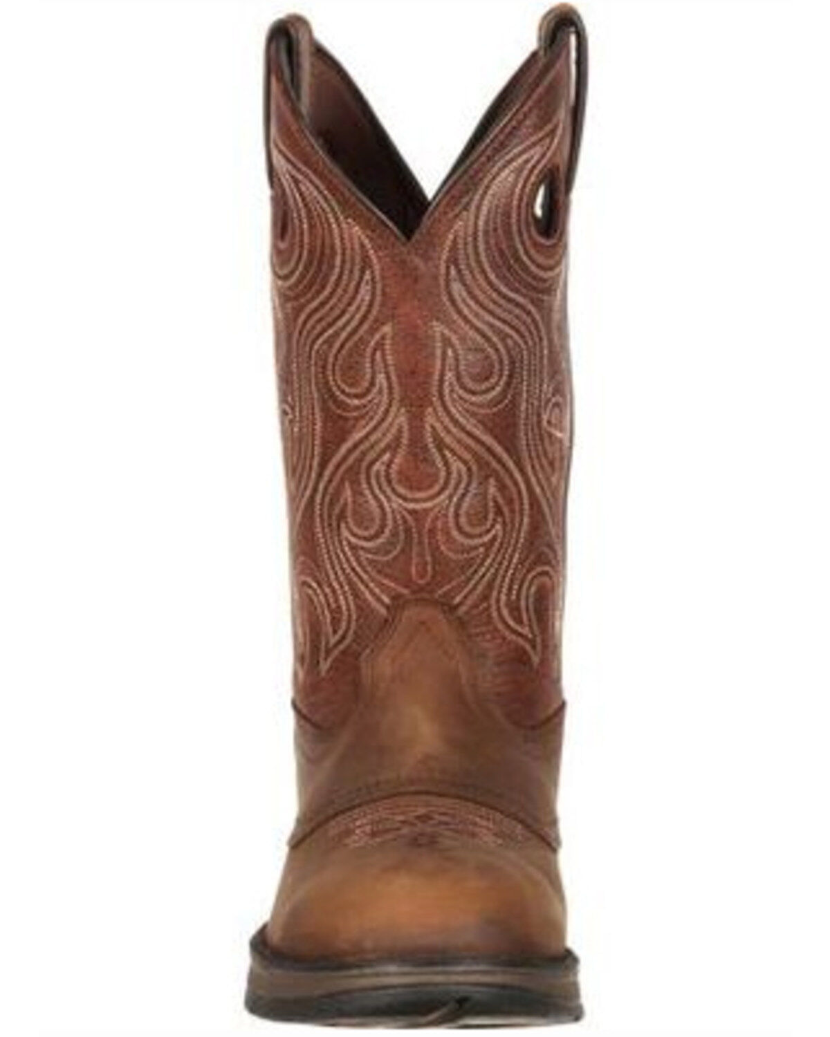 Image #5 - Durango Men's Rebel Saddle Western Boots, Bark, hi-res