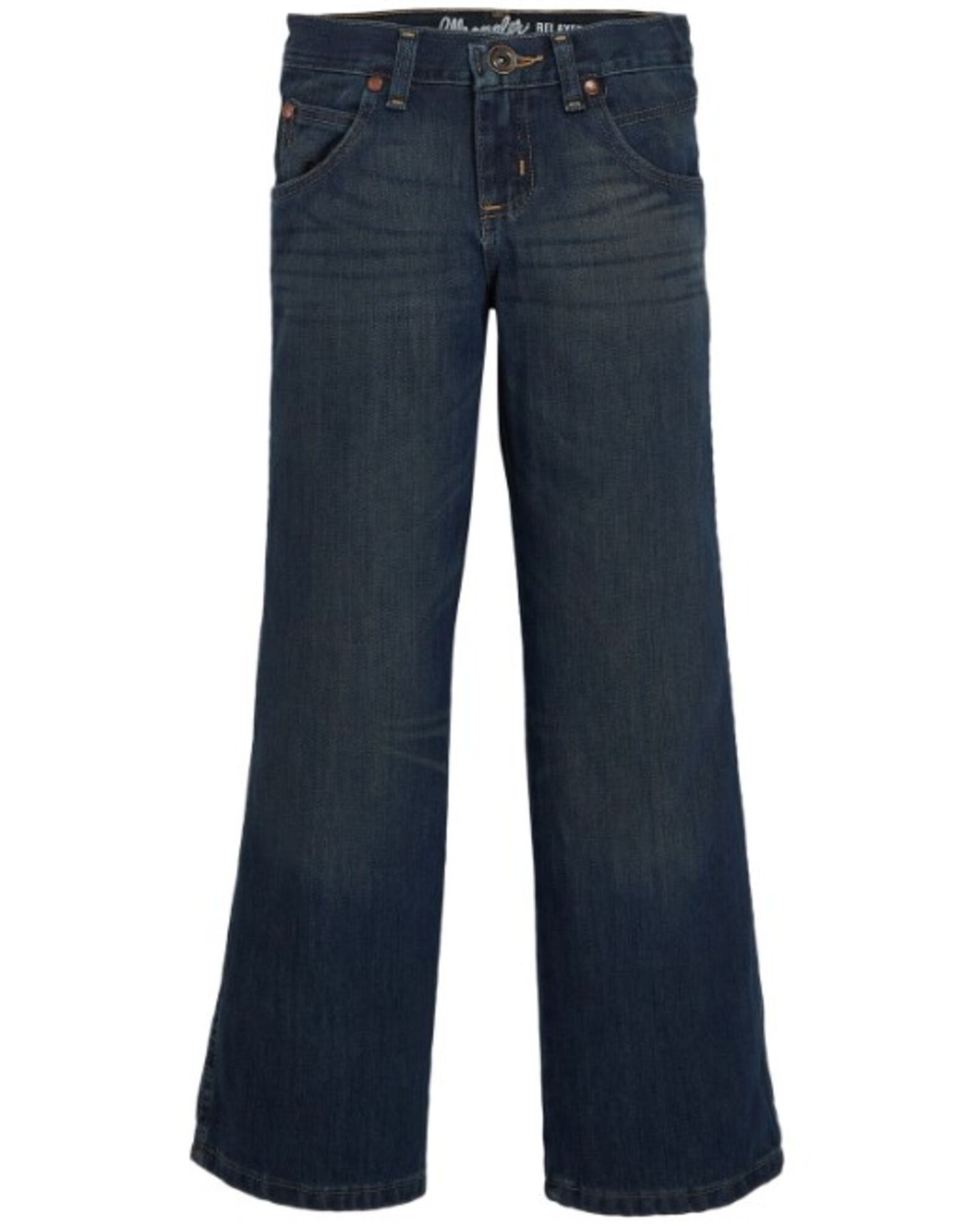 Image #2 - Wrangler Boy's Retro Relaxed Fit Boot Cut Jeans, Denim, hi-res