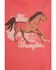 Image #2 - Wrangler Infant Girls' Horse Long Sleeve Graphic Shirt, Pink, hi-res