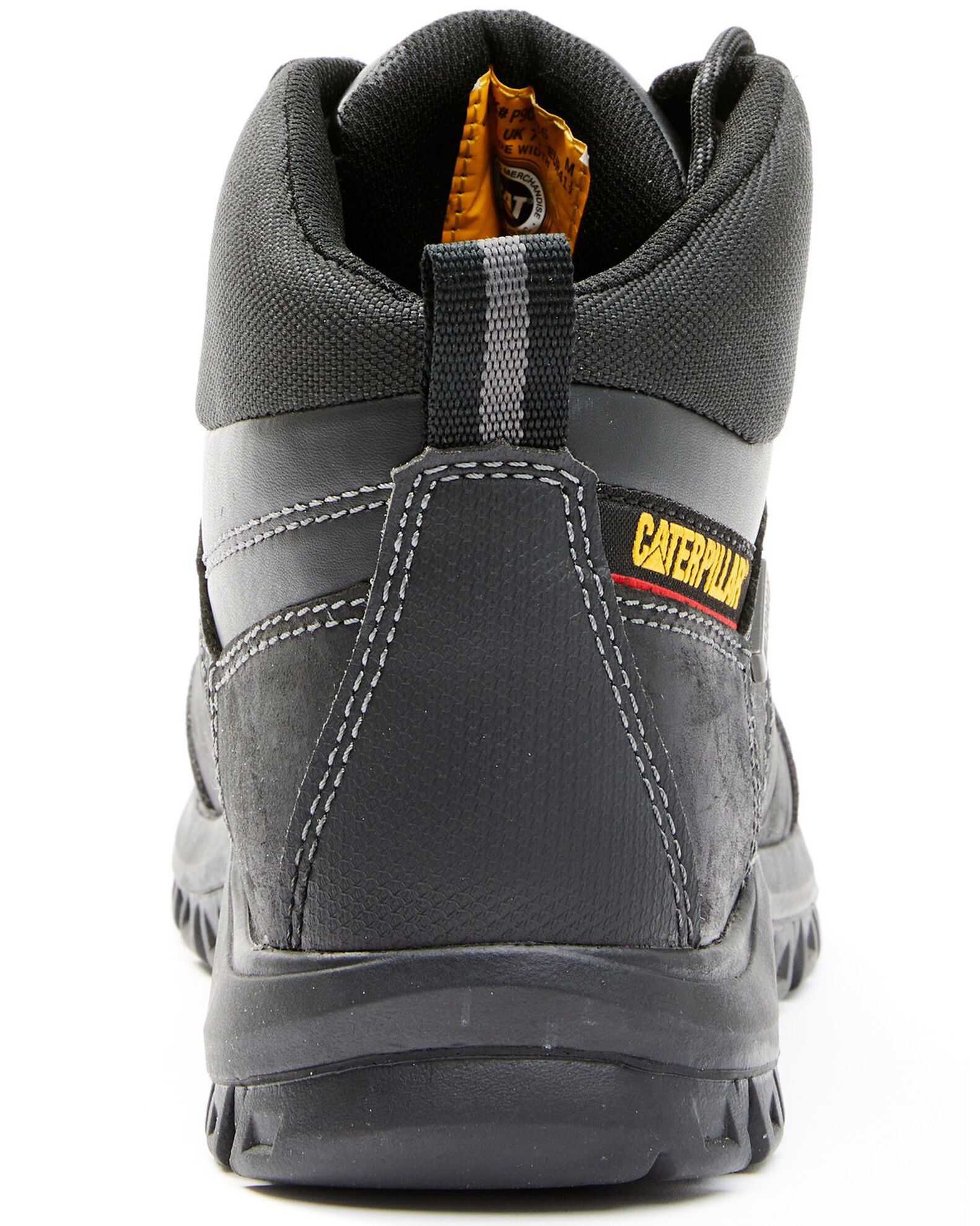 Image #5 - CAT Men's Threshold Waterproof Work Boots - Steel Toe, Black, hi-res