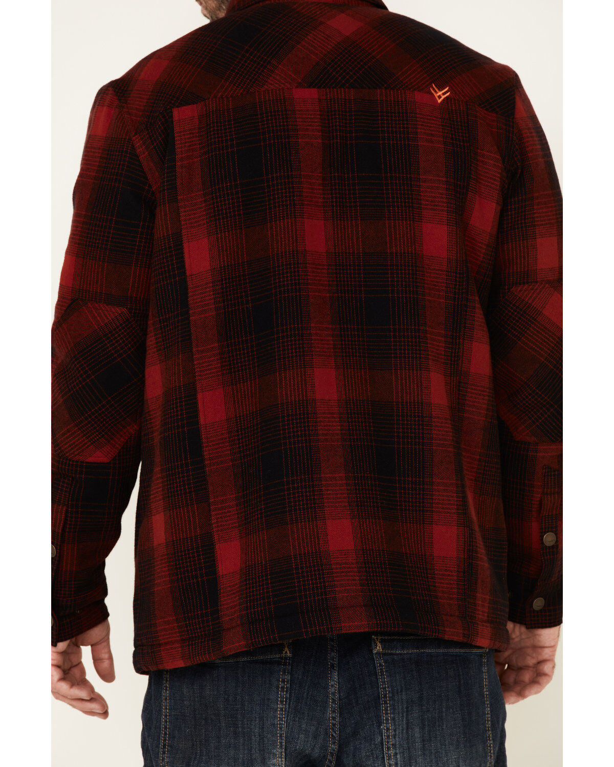 Image #5 - Hawx Men's Red Timberline Sherpa-Lined Flannel Work Shirt Jacket - Tall, , hi-res