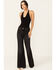 Image #1 - Wrangler Women's Wanderer High Rise Modern Flare Jeans, Black, hi-res