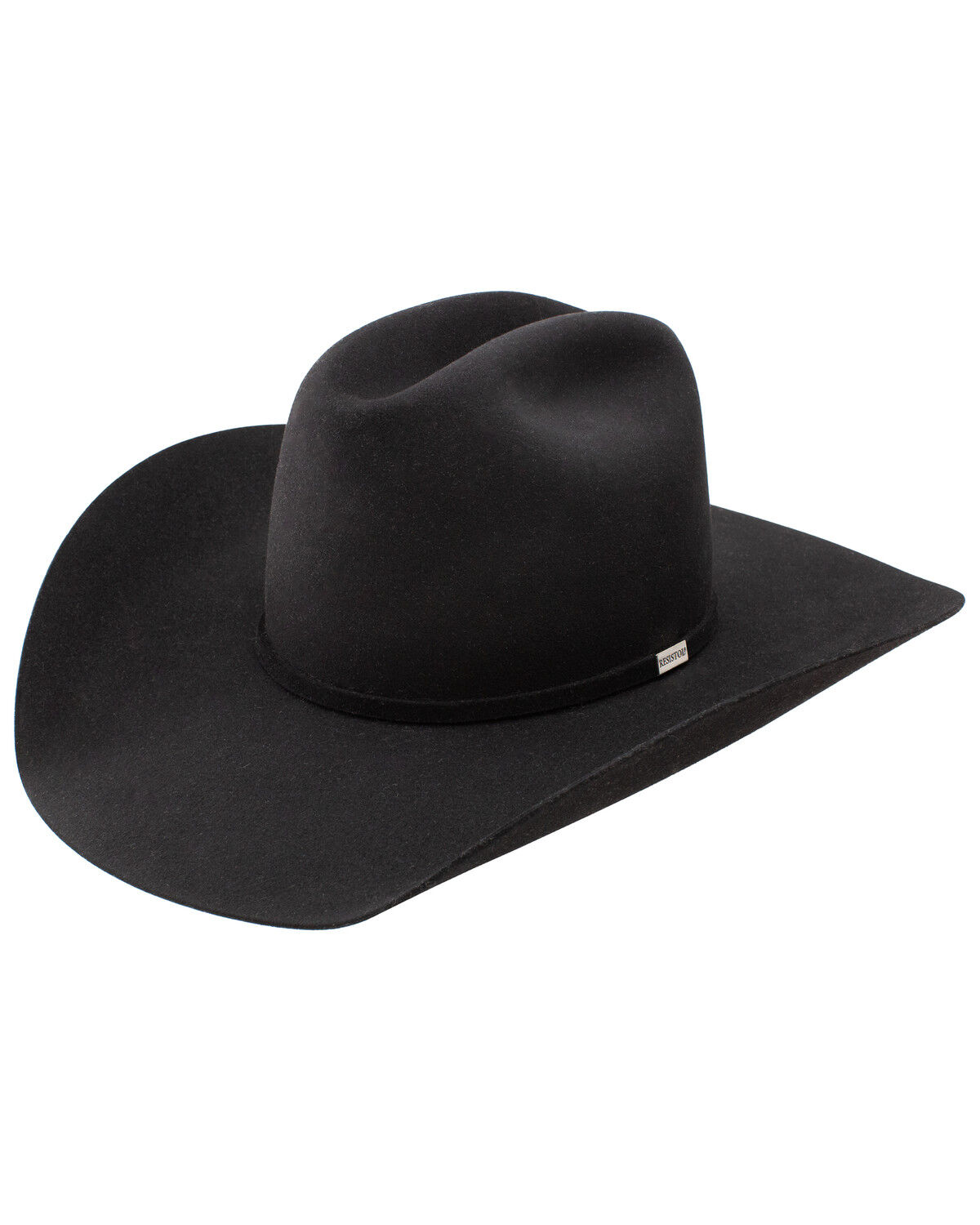 Image #1 - Resistol Five Star Felt Cowboy Hat, Black, hi-res