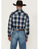 Image #4 - Wrangler Retro Men's Plaid Print Long Sleeve Snap Western Shirt, Black, hi-res
