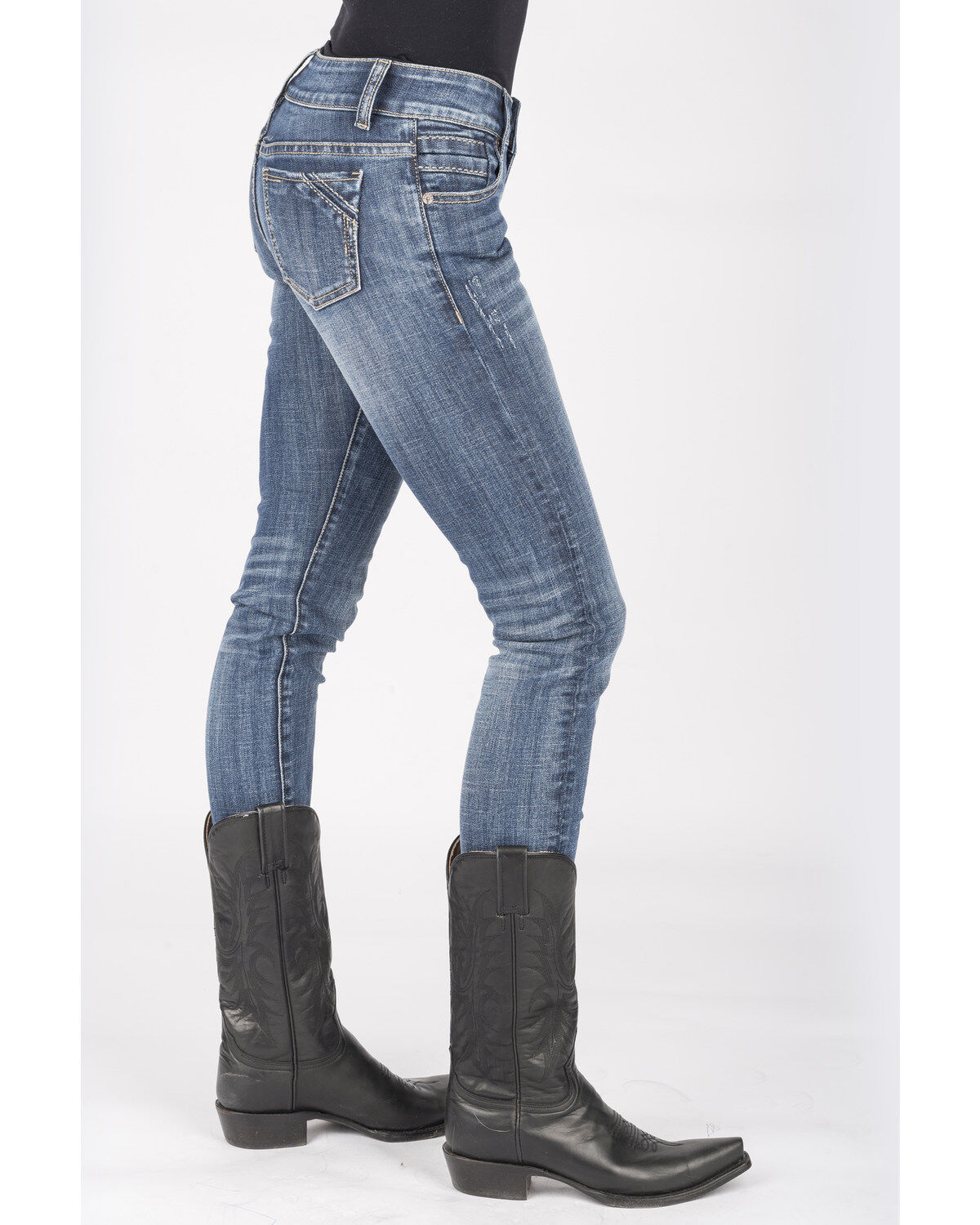 Image #3 - Stetson Women's 503 Pixie Stix Fit Skinny Straight Jeans, , hi-res