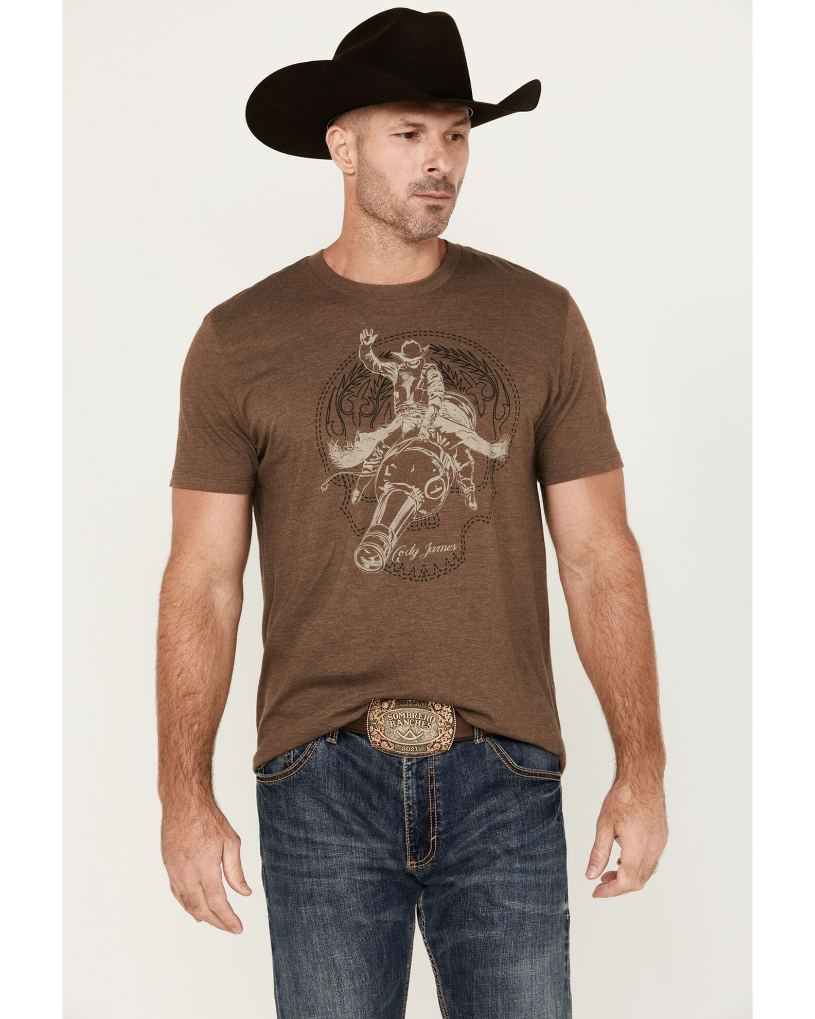 Cody James Men's Rodeo Bottle Short Sleeve Graphic T-Shirt