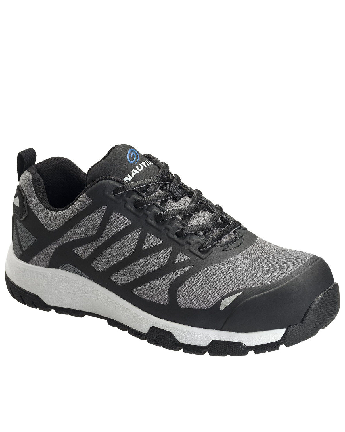 Image #1 - Nautilus Men's Velocity Work Shoes - Composite Toe, Grey, hi-res