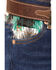 Image #2 - Ranch Dress'n Girls' Medium Wash Southwestern Pocket Stretch Regular Bootcut Jeans, Blue, hi-res