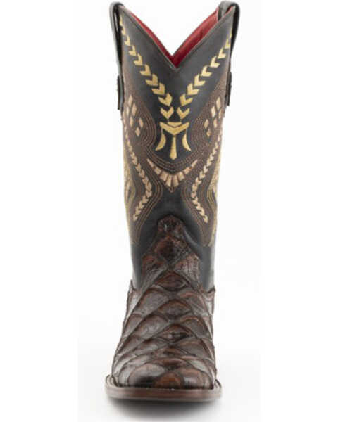 Ferrini Women's Bronco Western Boots - Square Toe, Chocolate, hi-res