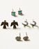 Image #3 - Idyllwind Women's Brimfield Antique Earring Set - 8 Piece, Silver, hi-res