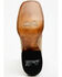Image #7 - Dan Post Women's 12" Faux Python Western Boots - Broad Square Toe , Honey, hi-res