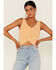 Image #1 - Shyanne Women's Peach Twist Front Sweater Tank, Peach, hi-res