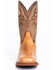 Image #4 - Justin Men's Cognac Ostrich Western Boots - Wide Square Toe, , hi-res