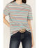 Rock & Roll Denim Women's Striped Southwestern Short Sleeve Tee, Aqua, hi-res