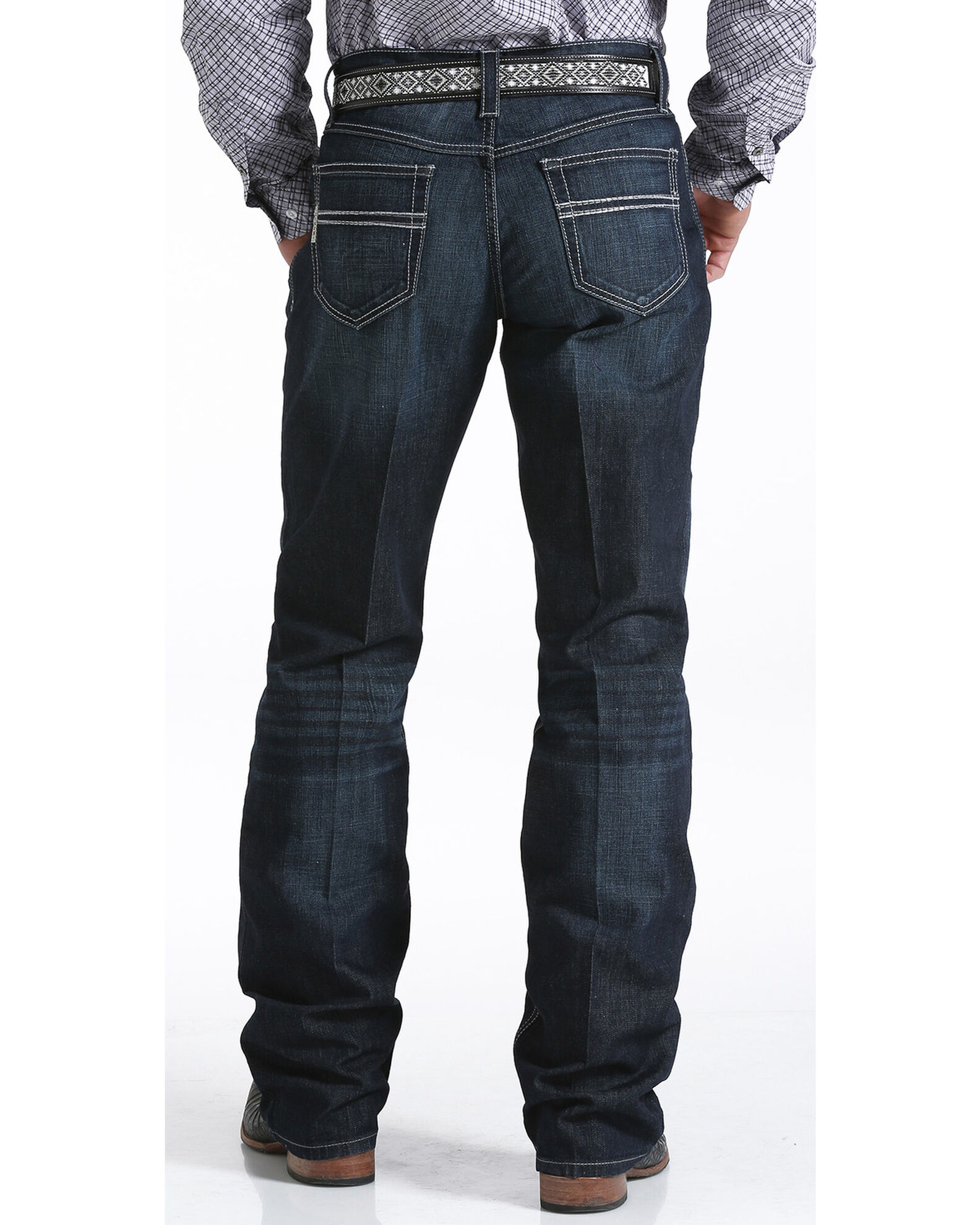 Cinch Men s Carter Relaxed Dark Wash Jeans Boot Barn