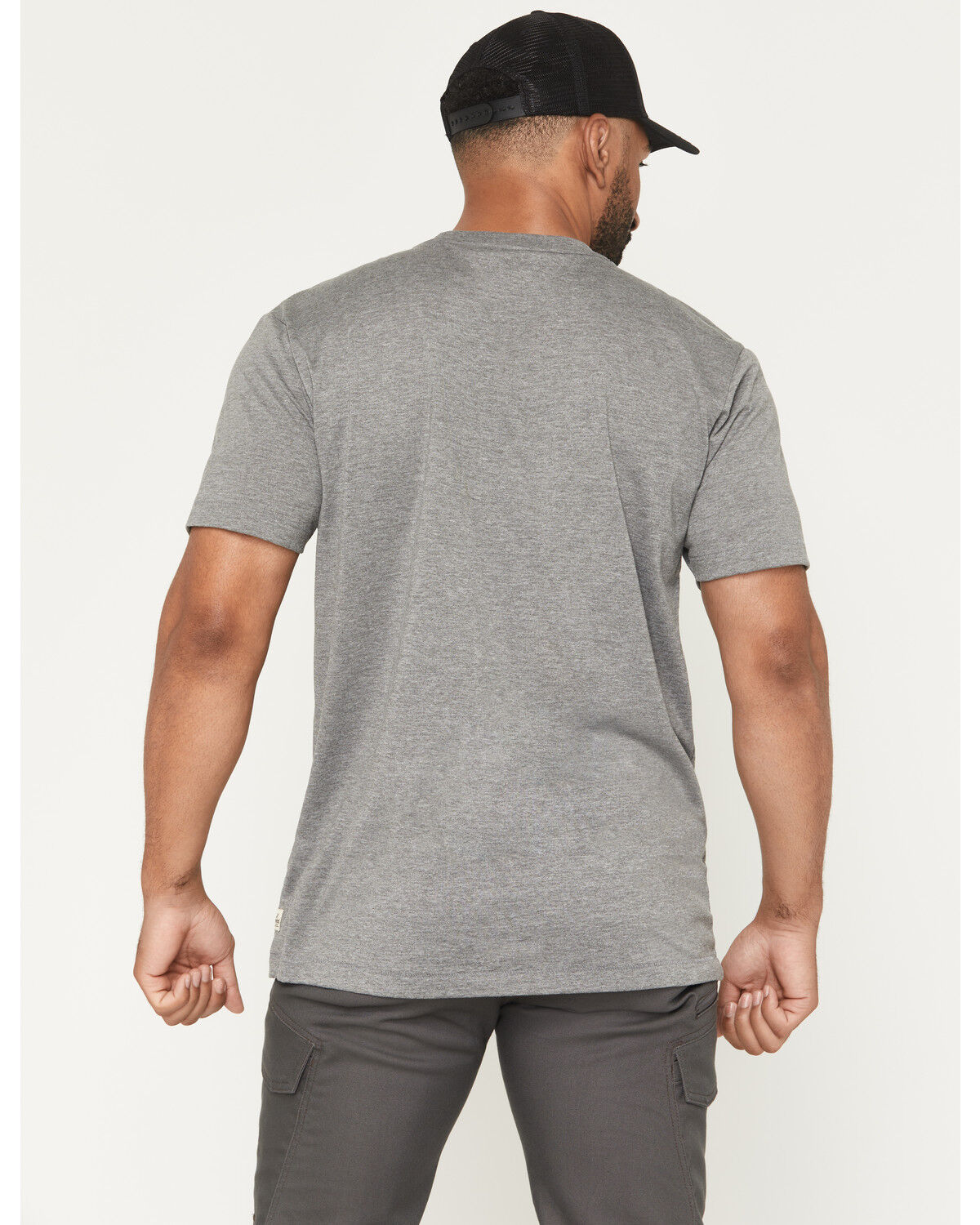 Image #4 - Thorogood Men's Wing & Wheel Short Sleeve Graphic Work T-Shirt, Heather Grey, hi-res