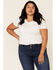 Image #2 - Levi’s Women's 414 Classic Straight Jeans - Plus, Blue, hi-res