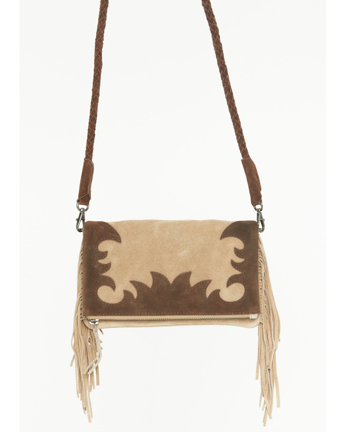 Image #1 - Idyllwind Women's Dorothy Suede Crossbody Bag, Khaki, hi-res