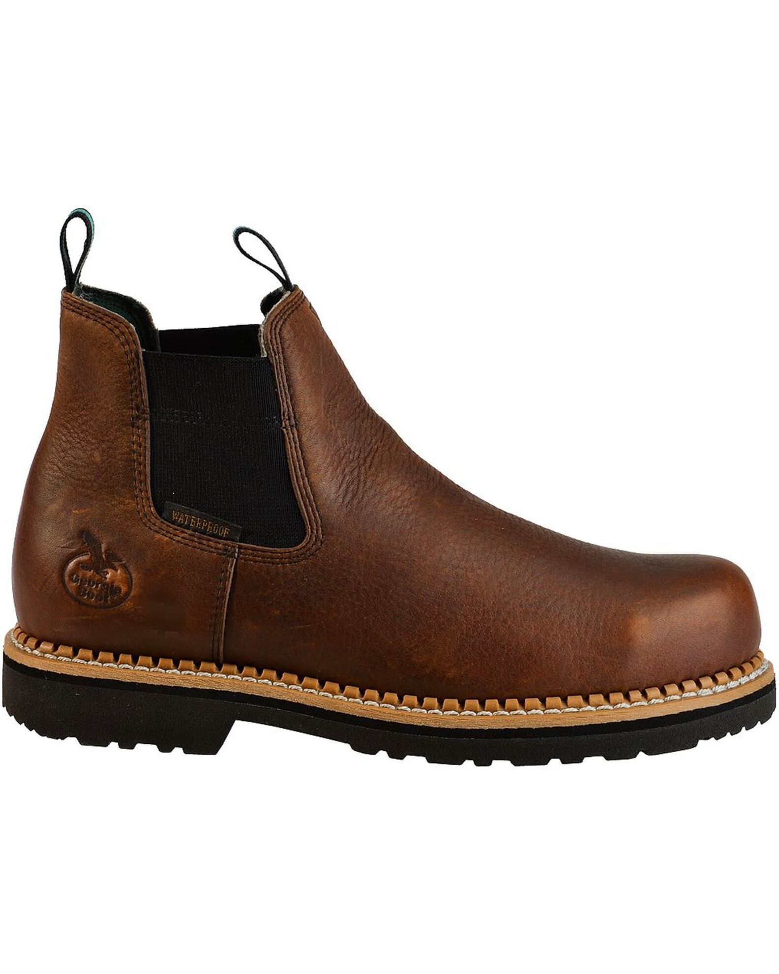 Image #9 - Georgia Men's Waterproof Romeo Casual Work Boots, Brown, hi-res