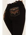 Image #4 - Shyanne Women's Dark Wash High Rise Embroidered Stretch Flare Jeans, , hi-res