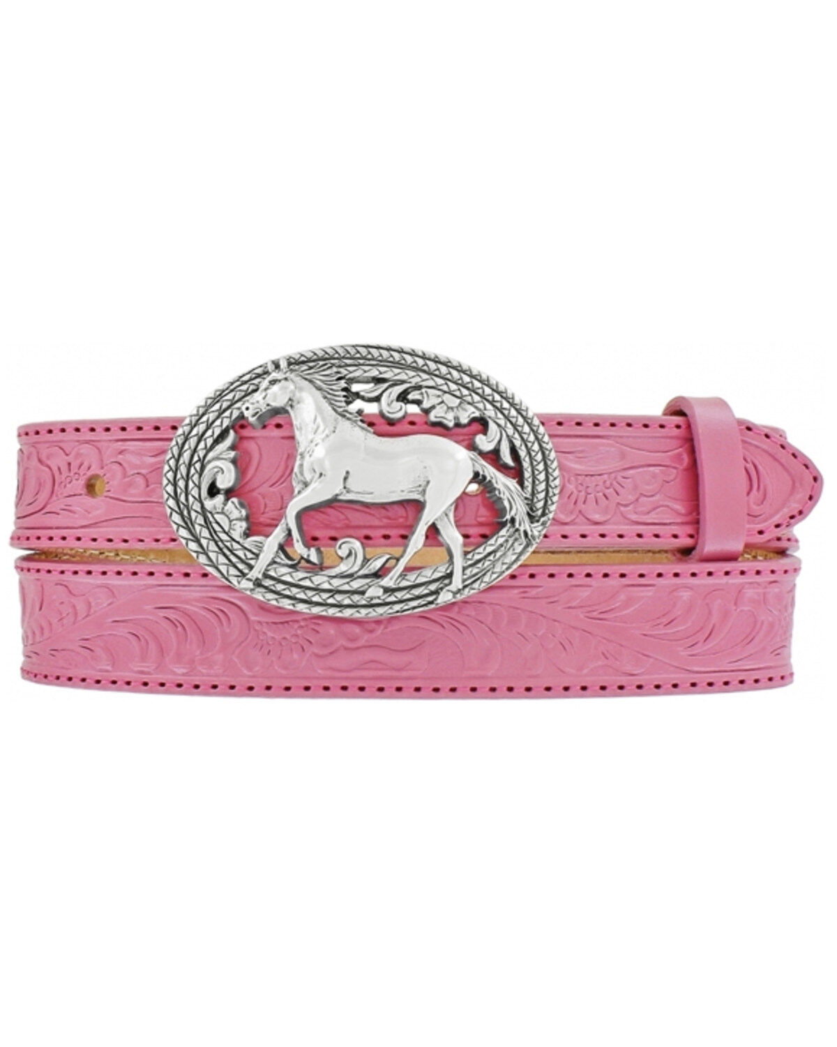 Image #1 - Justin Girls' Pink Lil Beauty Belt, Pink, hi-res