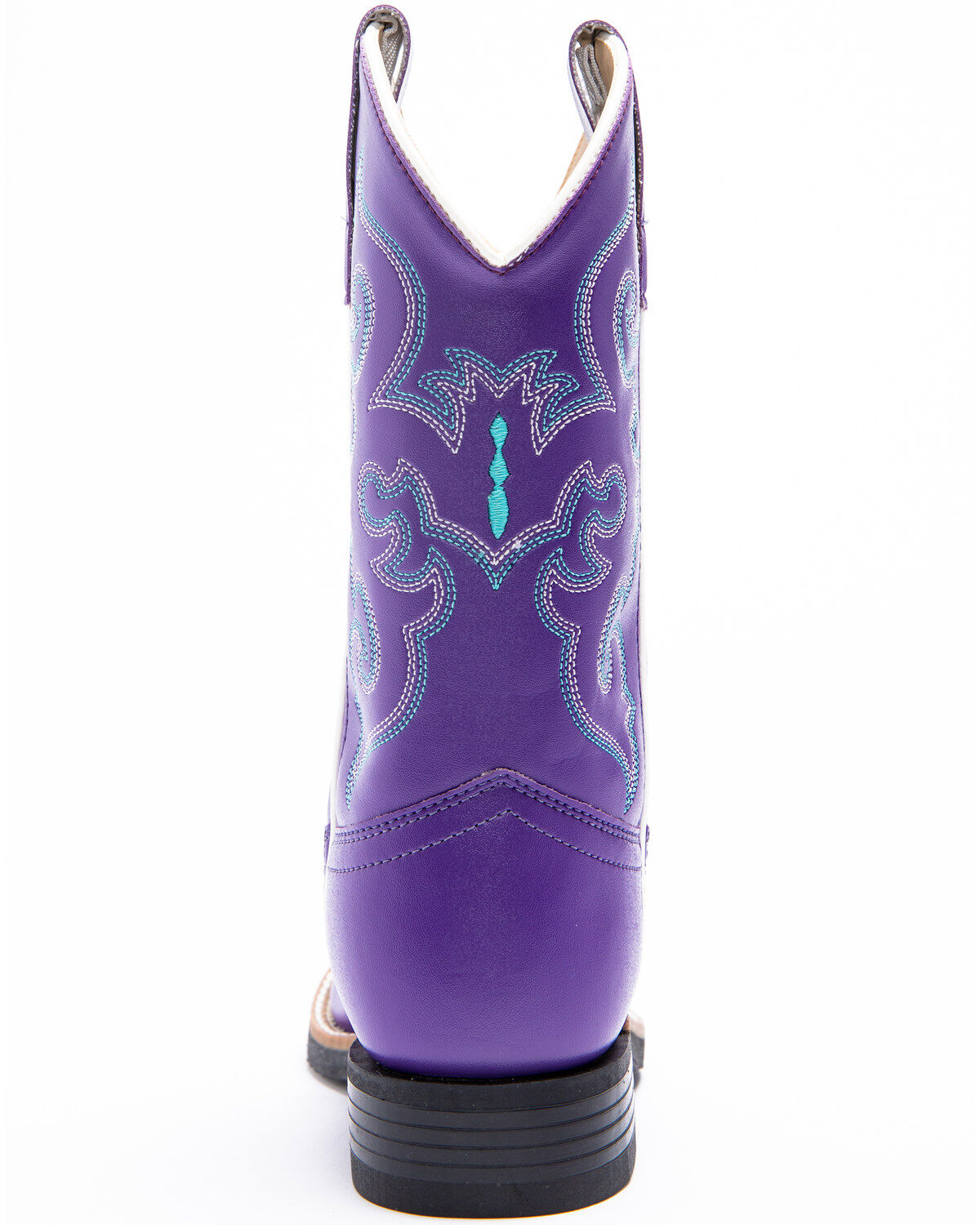Image #5 - Shyanne Girl's Leatherette Western Boots - Wide Square Toe, , hi-res