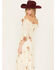 Wild Moss Women's Jacquard Smocked Front Dress, Ivory, hi-res