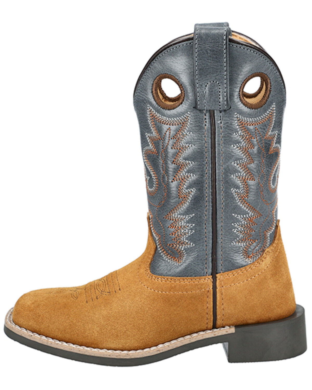 Image #3 - Smoky Mountain Little Boys' Tex Western Boots - Broad Square Toe, Tan, hi-res