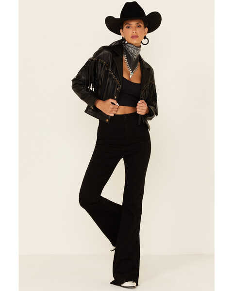 Understated Leather Women's Motive Eyelet Snap-Front Leather Jacket , , hi-res