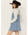 Image #4 - Cleo + Wolf Women's Rigid Oakes Medium Wash A-Line Denim Mini Dress, Medium Wash, hi-res