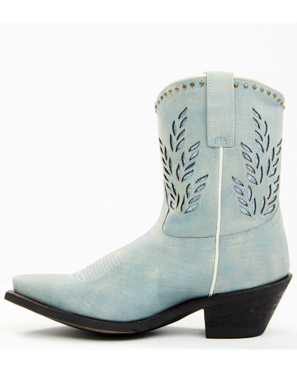 Image #3 - Dingo Women's Sweet Water Western Fashion Booties - Snip Toe, Blue, hi-res