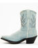 Image #3 - Dingo Women's Sweet Water Western Fashion Booties - Snip Toe, Blue, hi-res