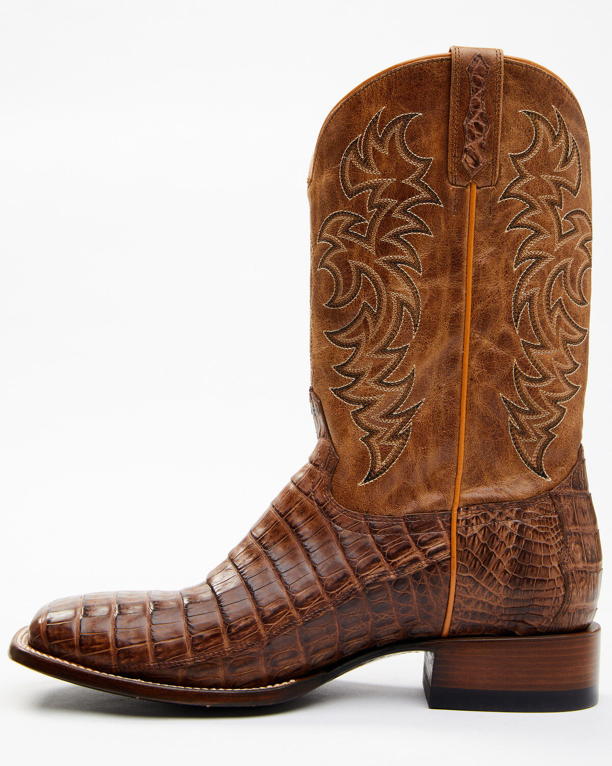Product Name:  Cody James Men's Nuez Exotic Caiman Skin Western Boots - Broad Square Toe