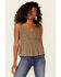 Image #1 - Shyanne Women's Embroidered Flutter Short Sleeve Top , Olive, hi-res