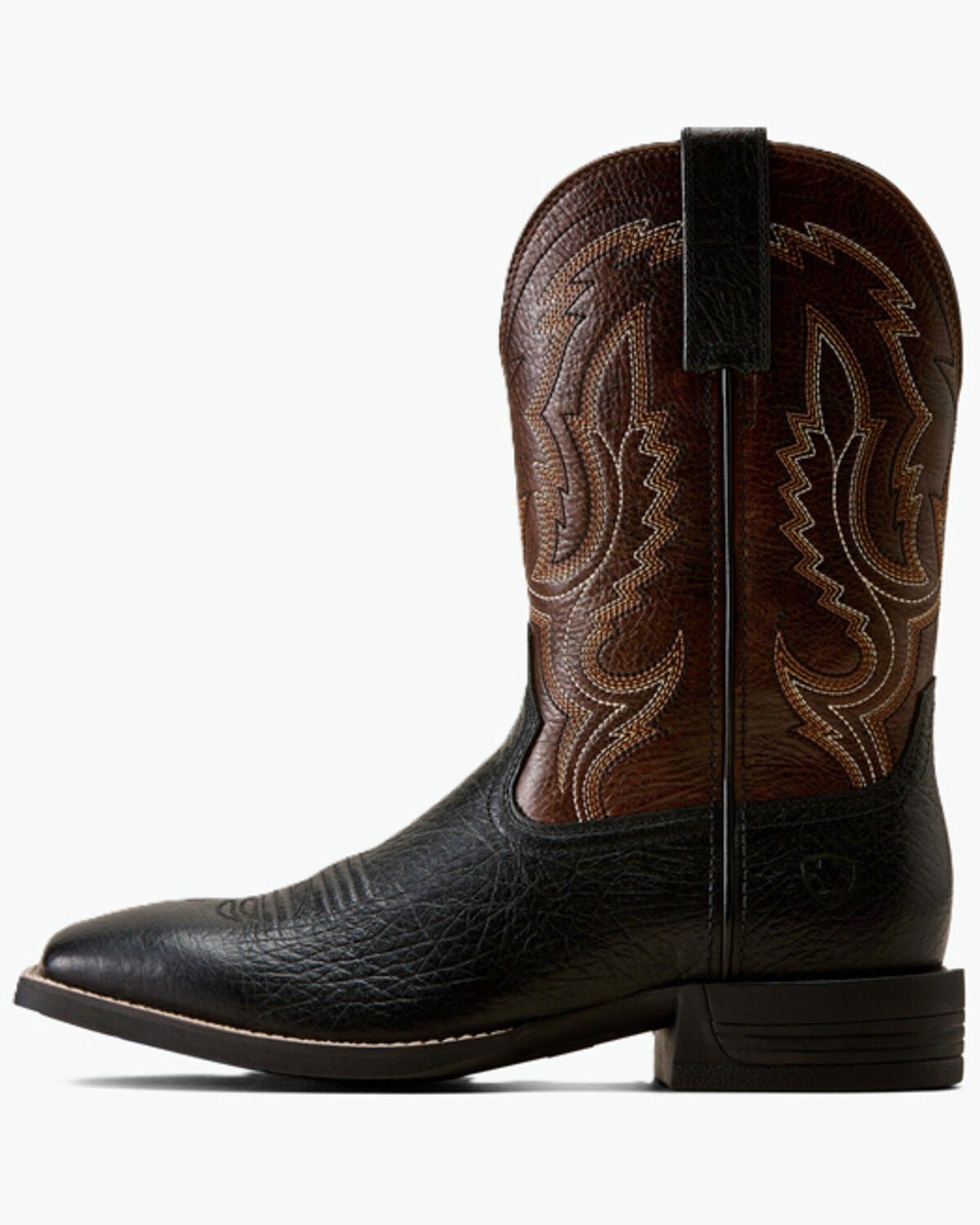 Image #2 - Ariat Men's Steadfast Performance Western Boots - Broad Square Toe, Black, hi-res