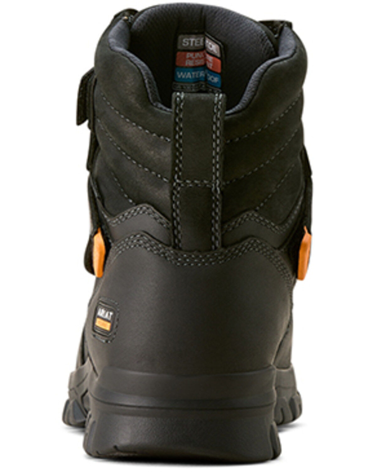 Image #3 - Ariat Men's 6" Treadfast Temper Work Boots - Steel Toe, Black, hi-res