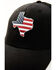 Image #2 - Howitzer Men's Texas Star & Stripes Ball Cap, Black, hi-res