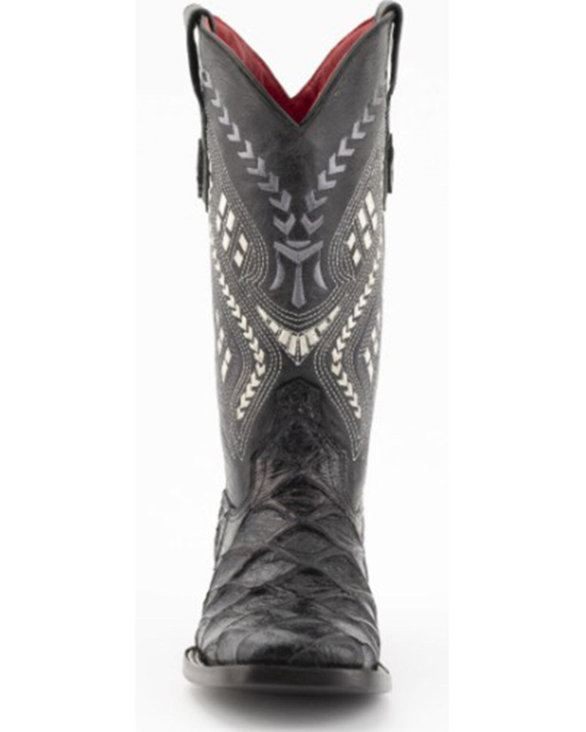 Image #3 - Ferrini Women's Bronco Western Boots - Square Toe, Black, hi-res