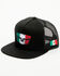 Image #1 - Kimes Ranch Men's Mexico Flag Ball Cap, Black, hi-res
