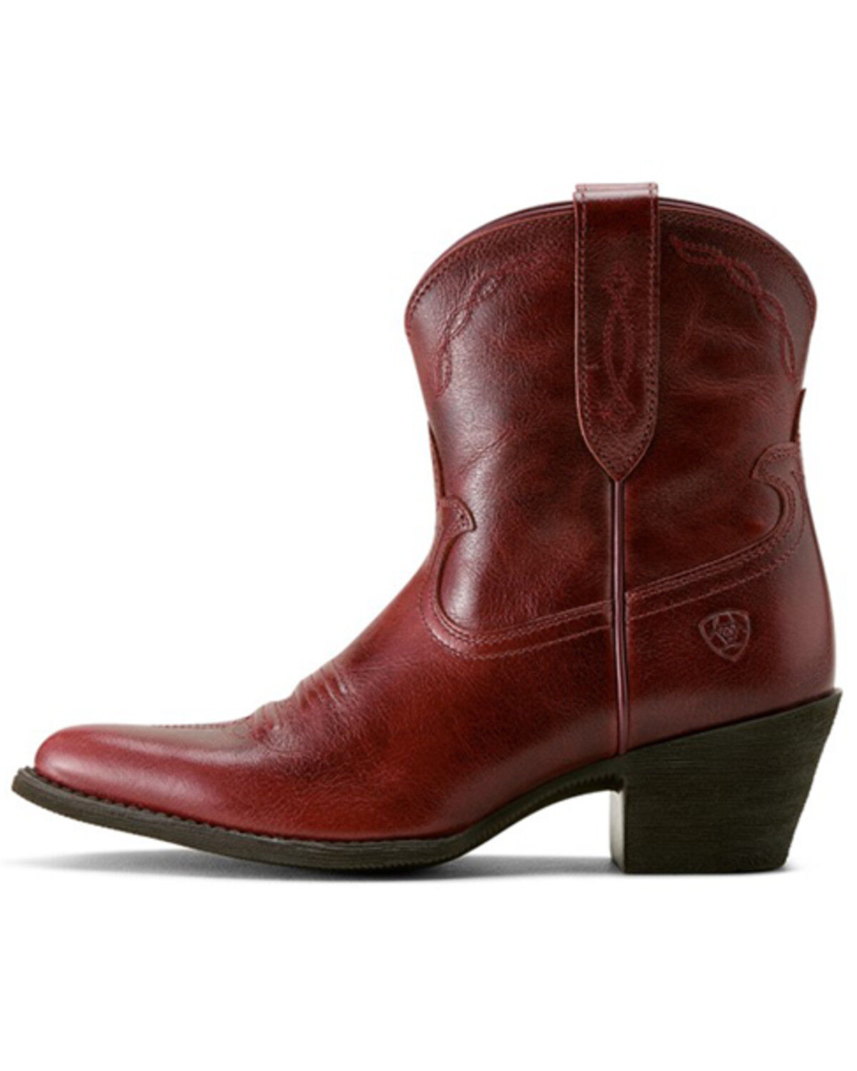 Image #3 - Ariat Women's Maggie Western Booties - Round Toe, Red, hi-res