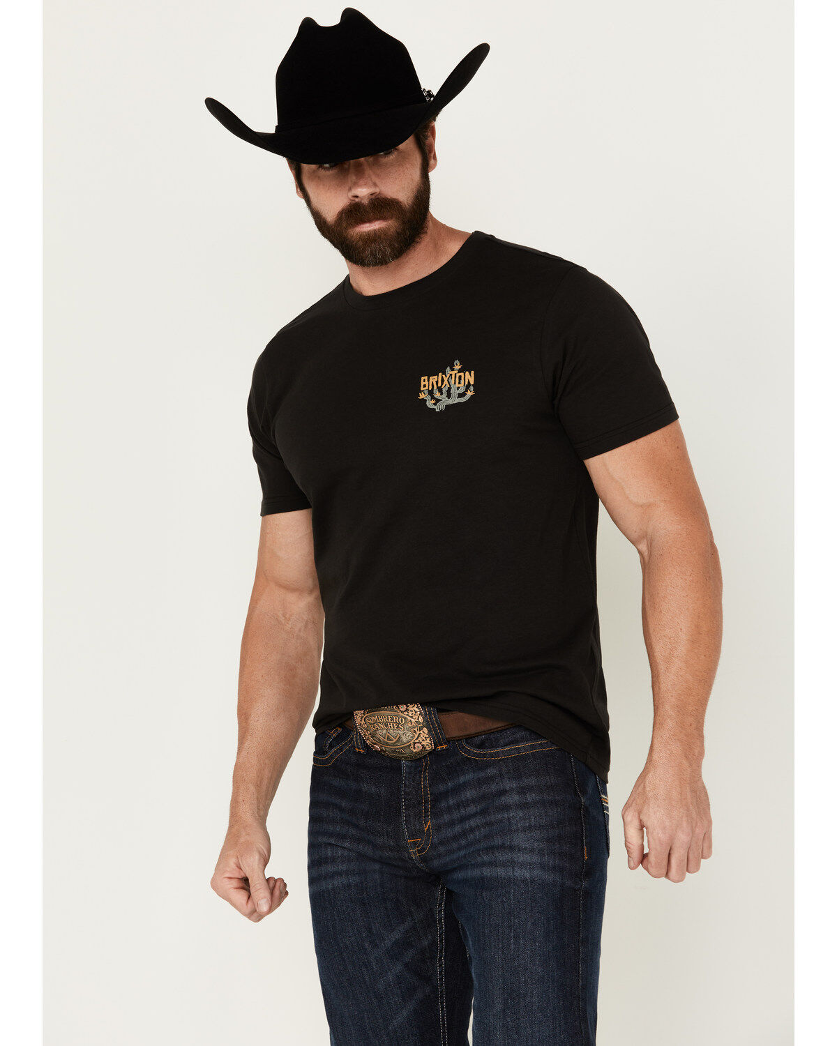 Image #2 - Brixton Men's Valley Cactus Short Sleeve graphic T-Shirt, , hi-res