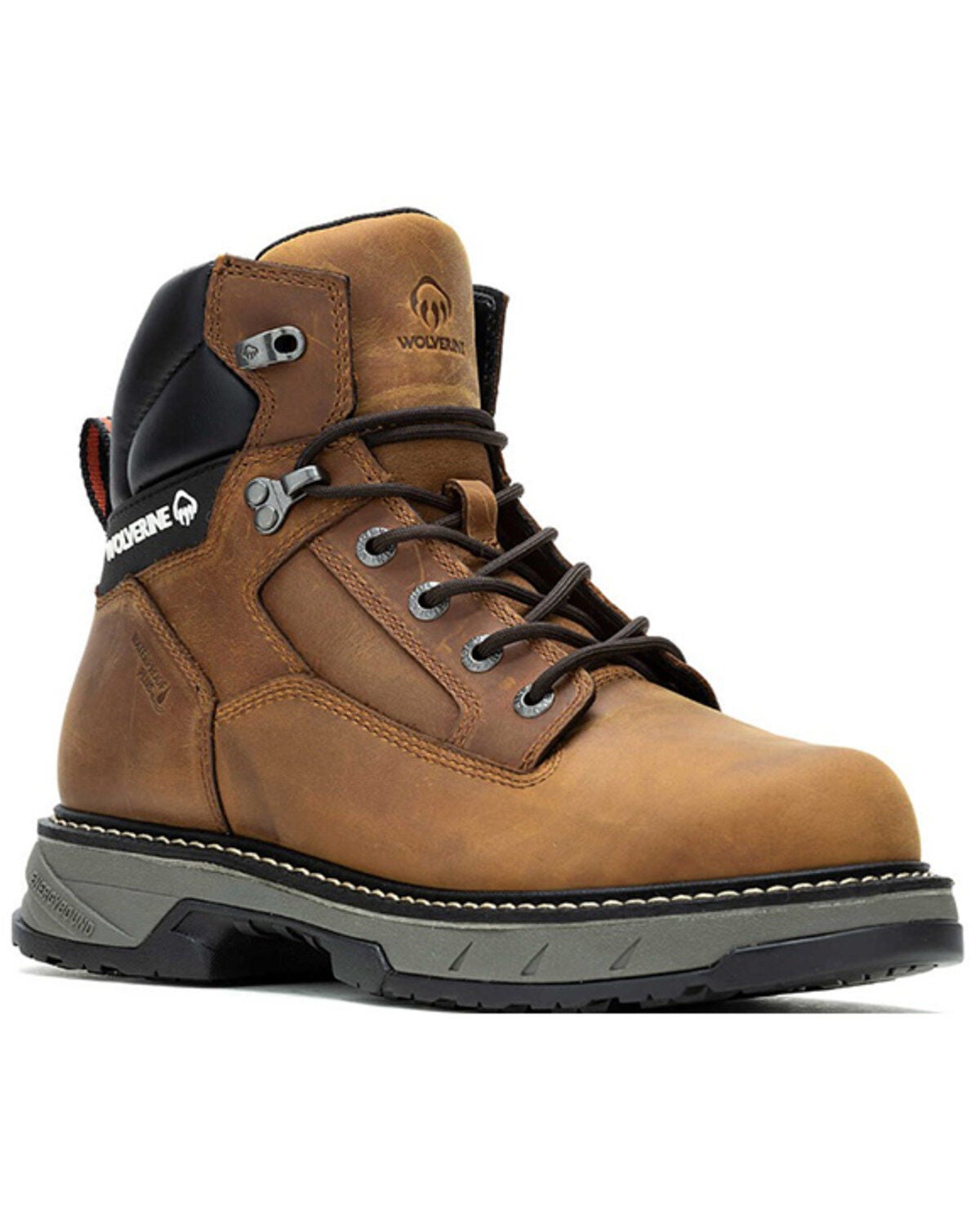 Wolverine Men's 6" Reforce Waterproof Work Boots - Soft Toe, Beige, hi-res
