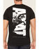 Image #4 - Ariat Men's Silo Charge Short Sleeve Graphic T-Shirt, Black, hi-res