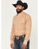 Image #2 - George Strait by Wrangler Men's Paisley Print Long Sleeve Button-Down Stretch Western Shirt - Big, Brown, hi-res