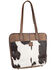 Image #1 - STS Ranchwear By Carroll Women's Cowhide Shopper Laptop Carrying Case, Brown, hi-res