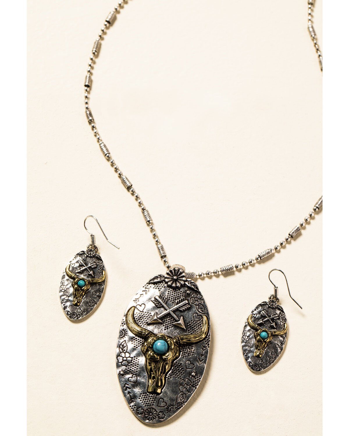 Image #1 - Shyanne Women's In The Oasis Longhorn Pendant Jewelry Set, , hi-res