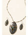 Image #1 - Shyanne Women's In The Oasis Longhorn Pendant Jewelry Set, , hi-res
