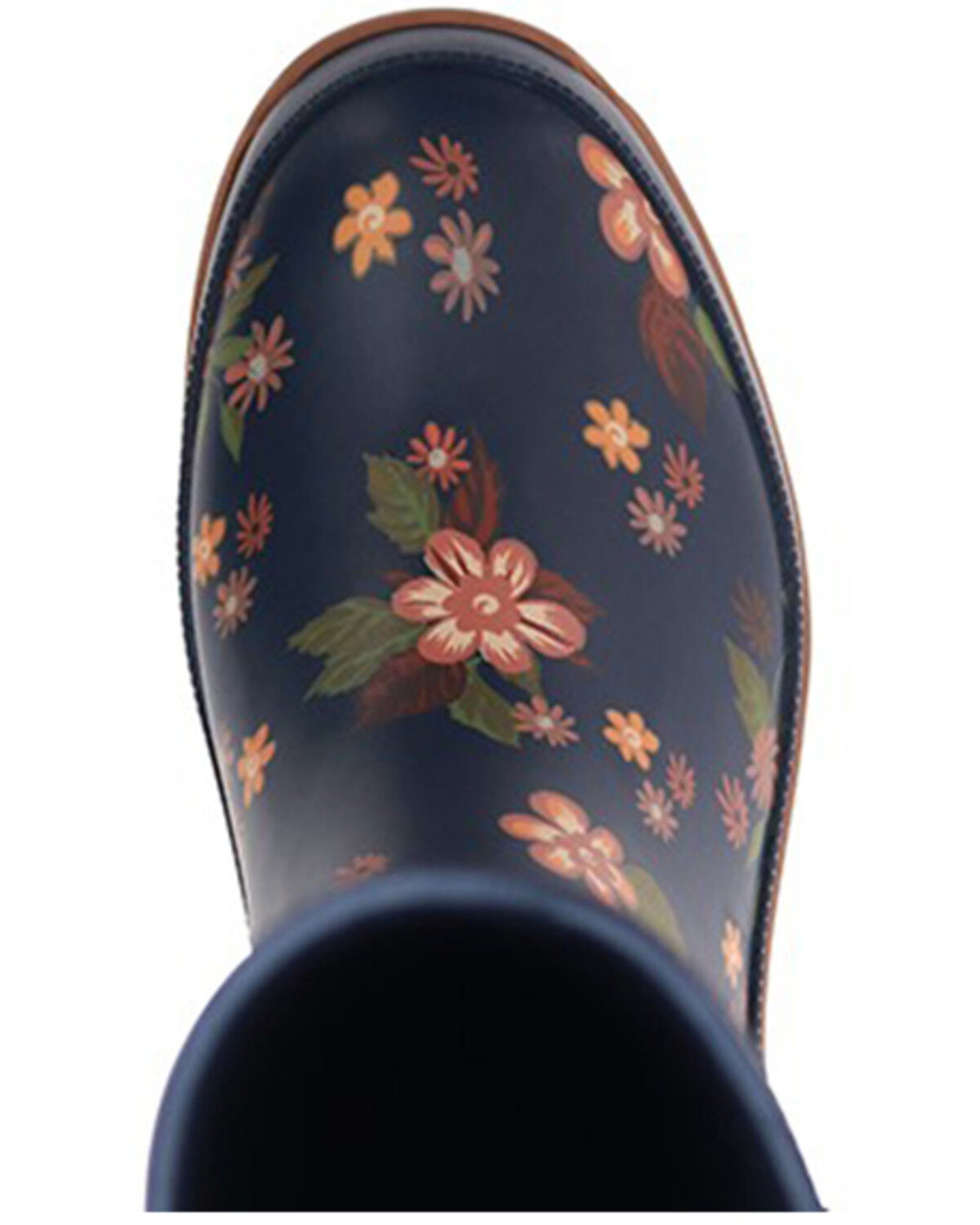 Image #6 - Western Chief Women's Country Bloom Tall Rain Boots - Round Toe, Navy, hi-res